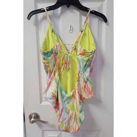 Becca Floral Onepiece Swimsuit L - Picture 3 of 8
